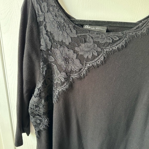 Lane Bryant Black Asymmetrical Sweater Size 2X - Picture 5 of 8